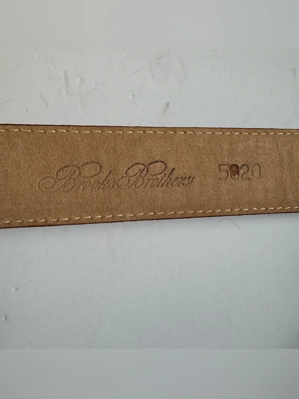 Brooks Brothers Brown Genuine Lizard Leather Belt M Preppy Classic Western
